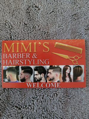 Mimi%27s barber and hairstyling reviews - 9:00 AM - 7:00 PM. Sun. 11:00 AM - 5:00 PM. Edit business info. Sponsored. Hair Cuttery. 81. 5.0 miles away from Mimi's Unisex. Dejan B. said "I came in on a weeknight the last hour of their workday without an appointment. 